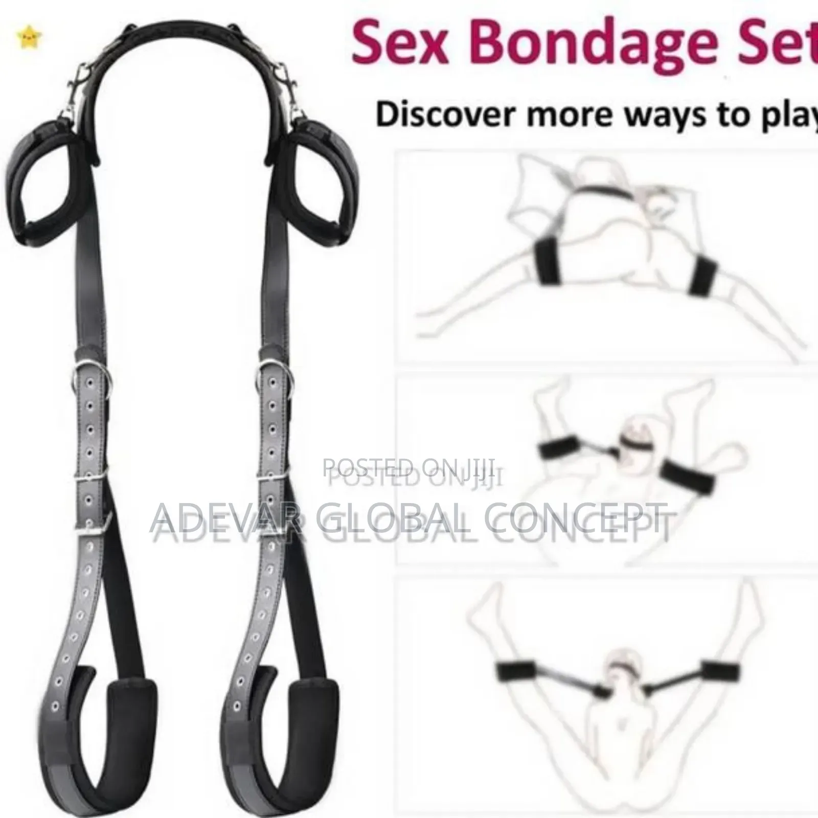 BDSM Handcuff Foot Leg Cuff 2/1 Bondage Fetish Flirting Sex Toy