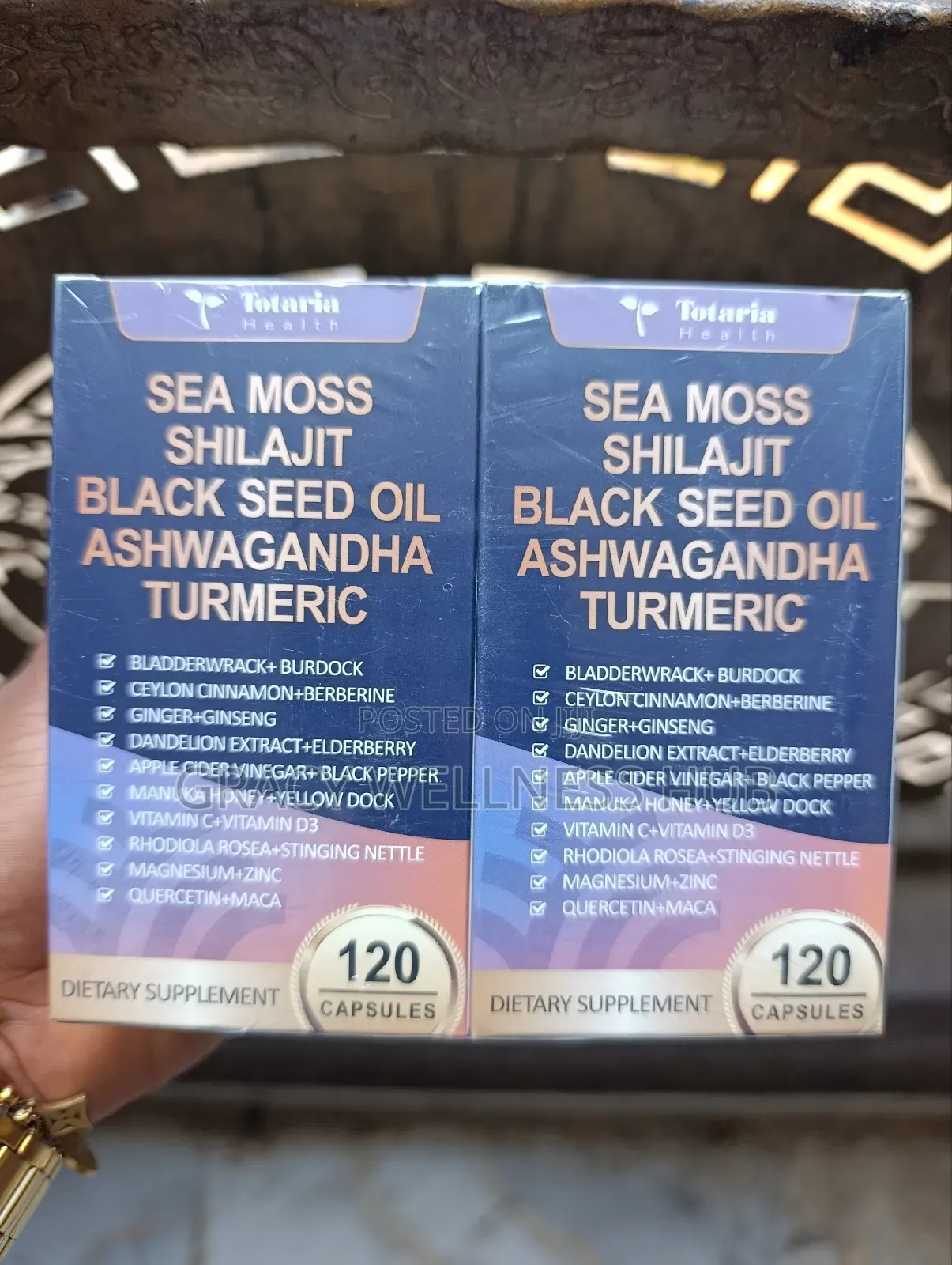 Sea Moss Shilajit Black Seed Oil, Ashwagandha Turmeric