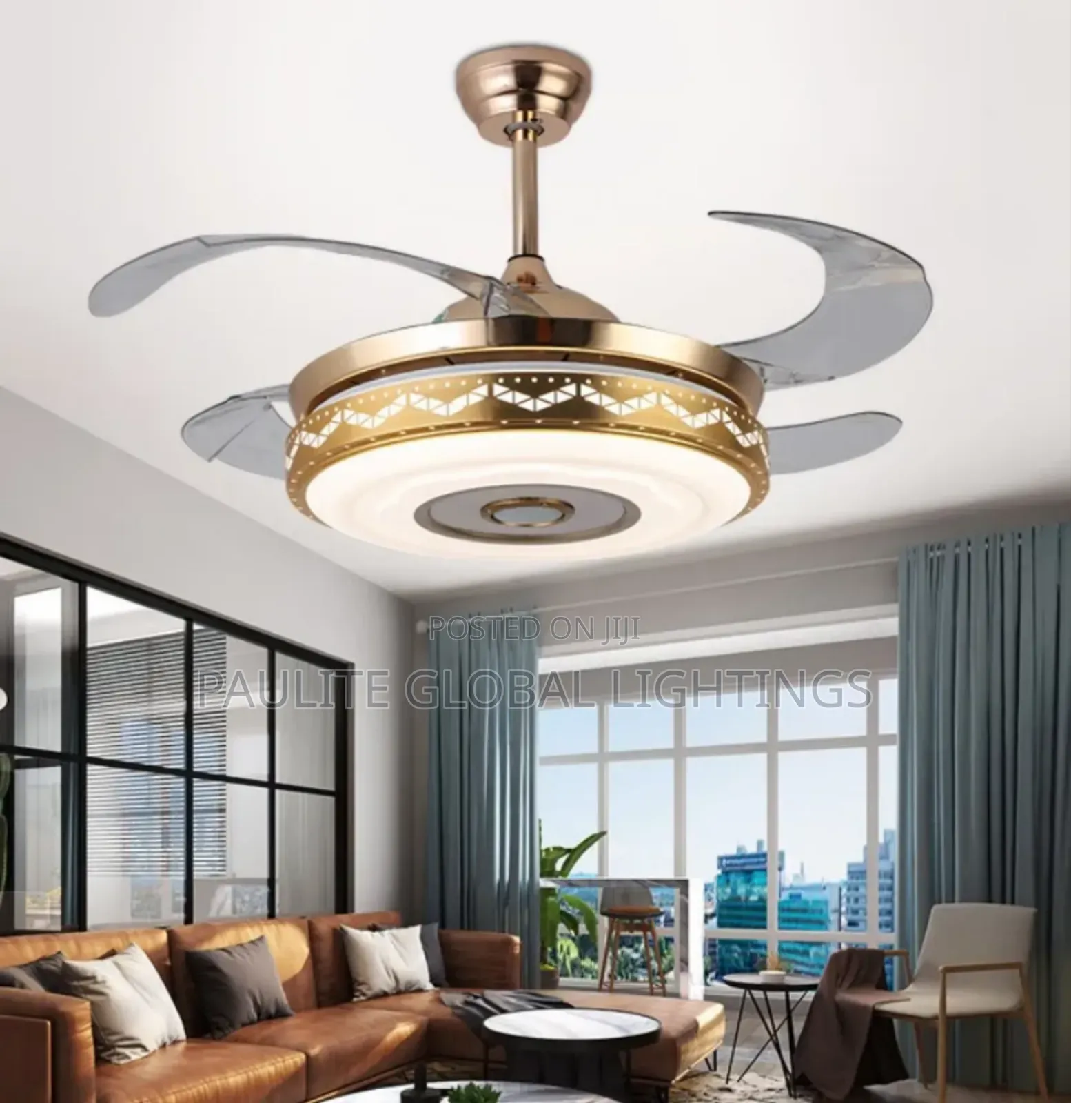 Living Room, Bedroom, and Dining Fan Chandelier