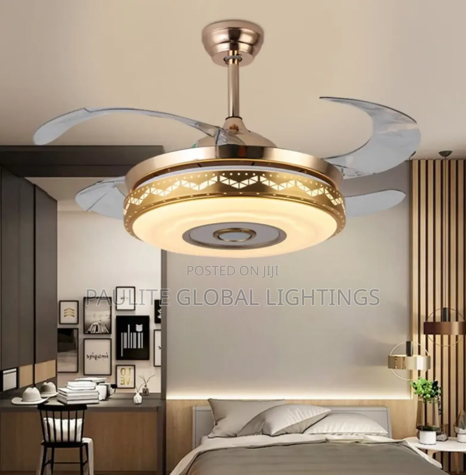 Living Room, Bedroom, and Dining Fan Chandelier