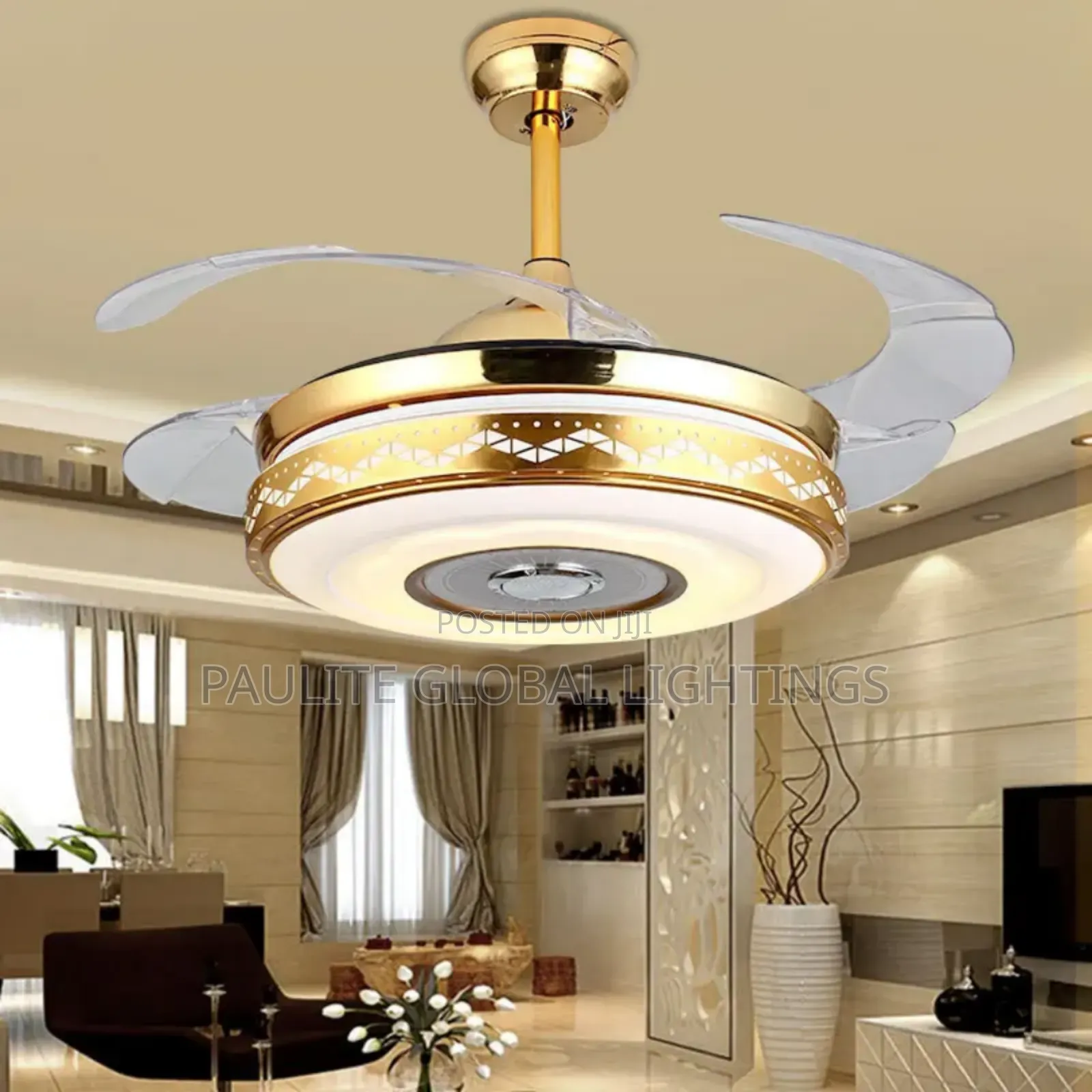 Living Room, Bedroom, and Dining Fan Chandelier