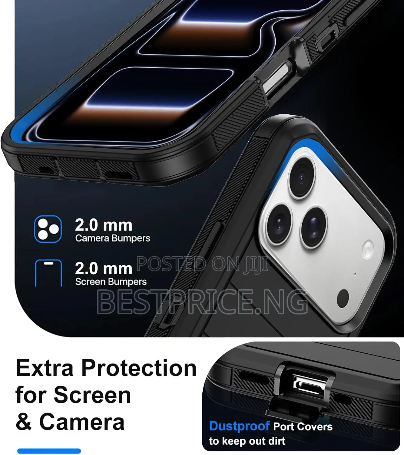 Rugged Defender Case for All iPhone 17 /16/ 15/ 14 /13 /12 Series
