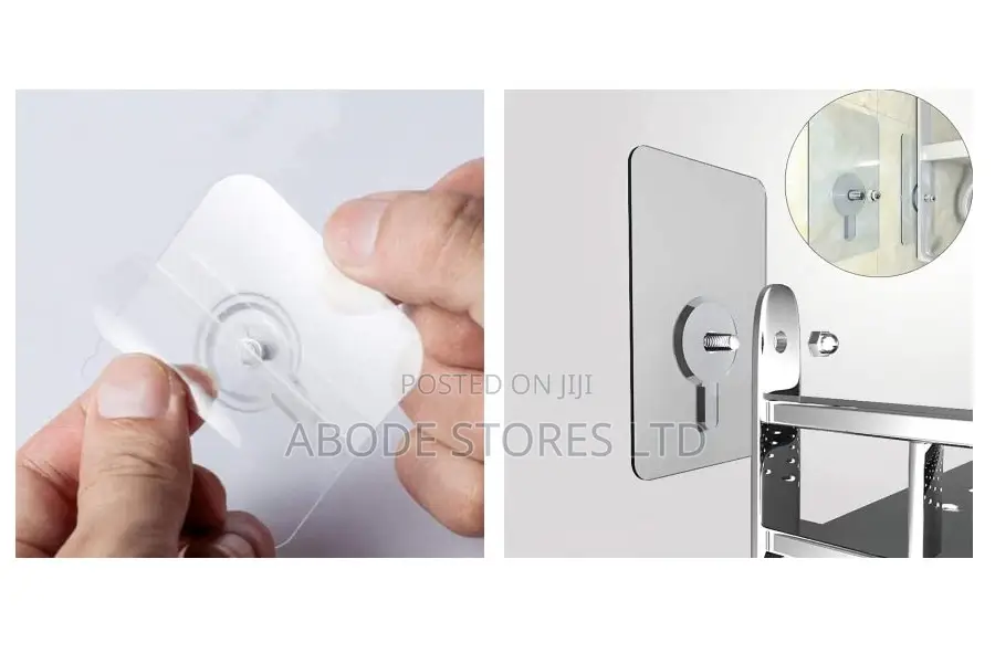 10 Pcs No Drill Silver Wall Hook