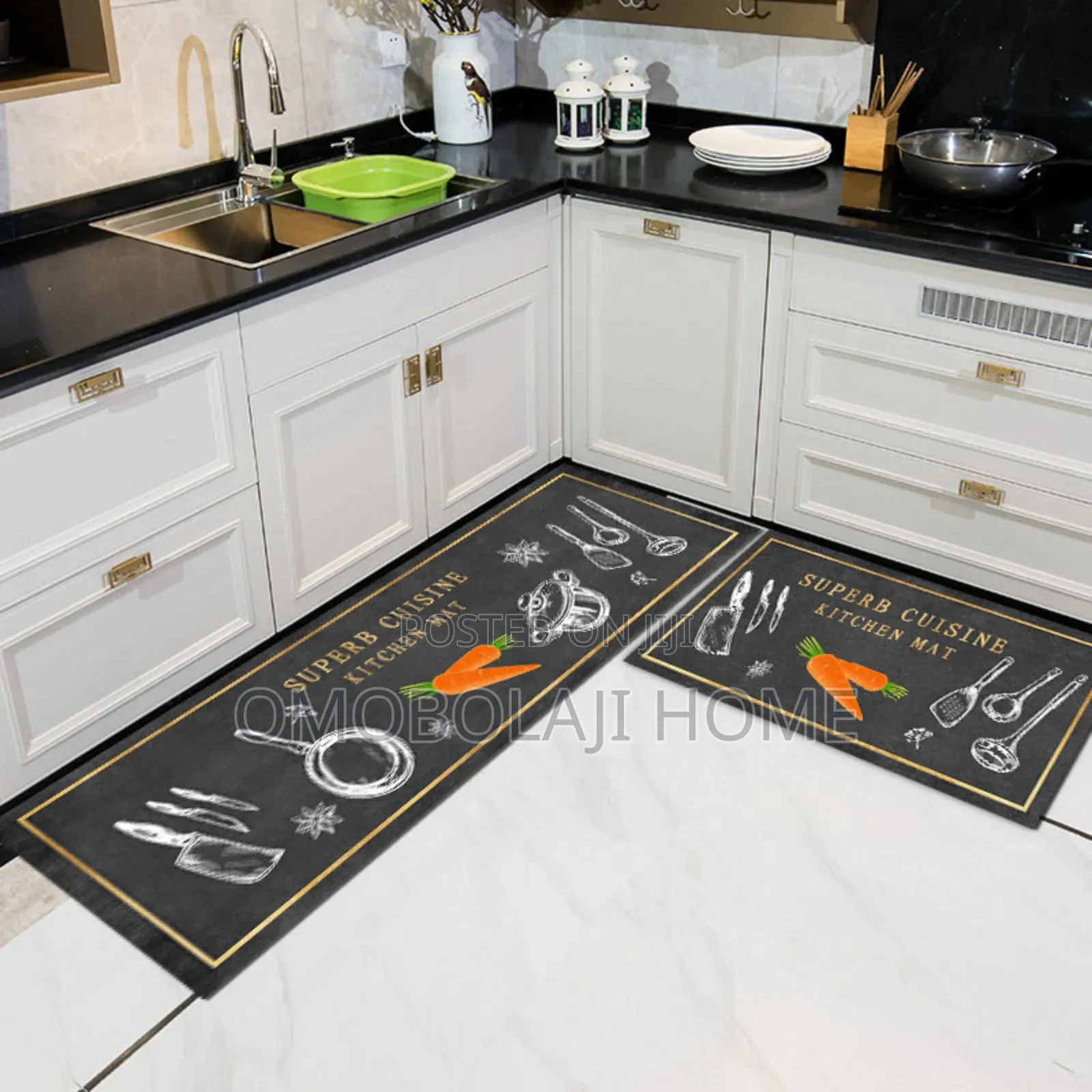 2 in 1 Anti Slip Kitchen Mat