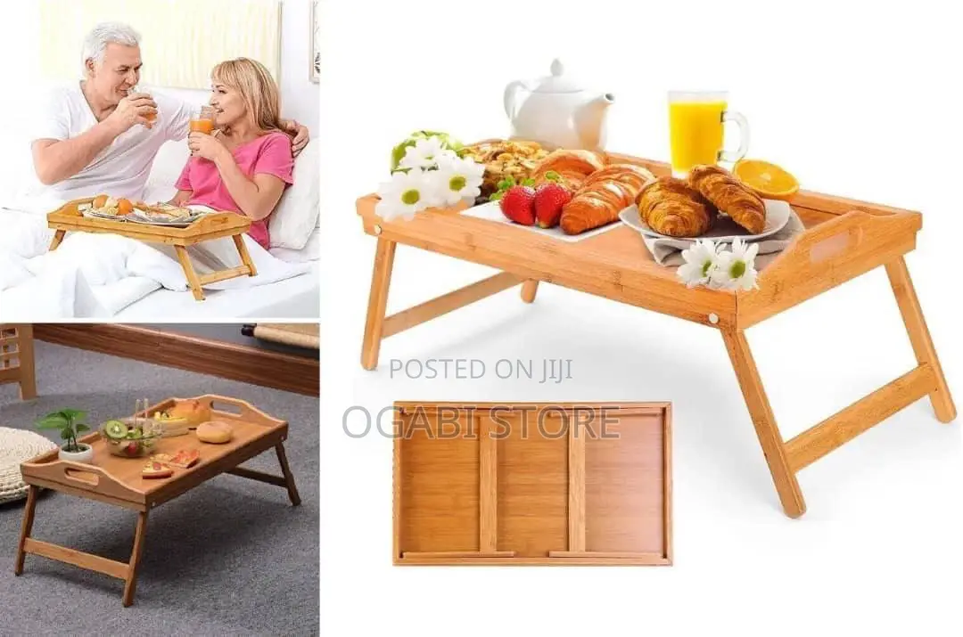 Foldable Wooden Bamboo Tray