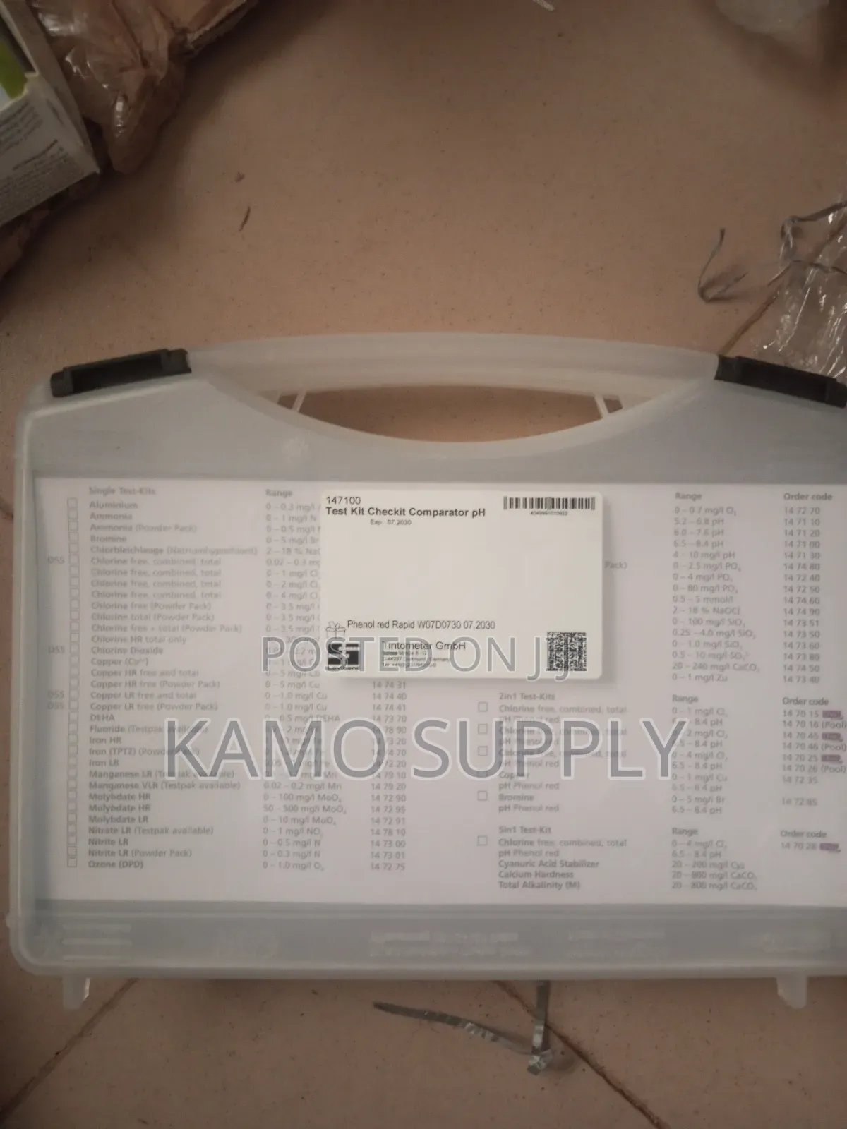 Lovibond Ph Comparator Checkit Test Kit 147100 (Ph 6.5-8.4)