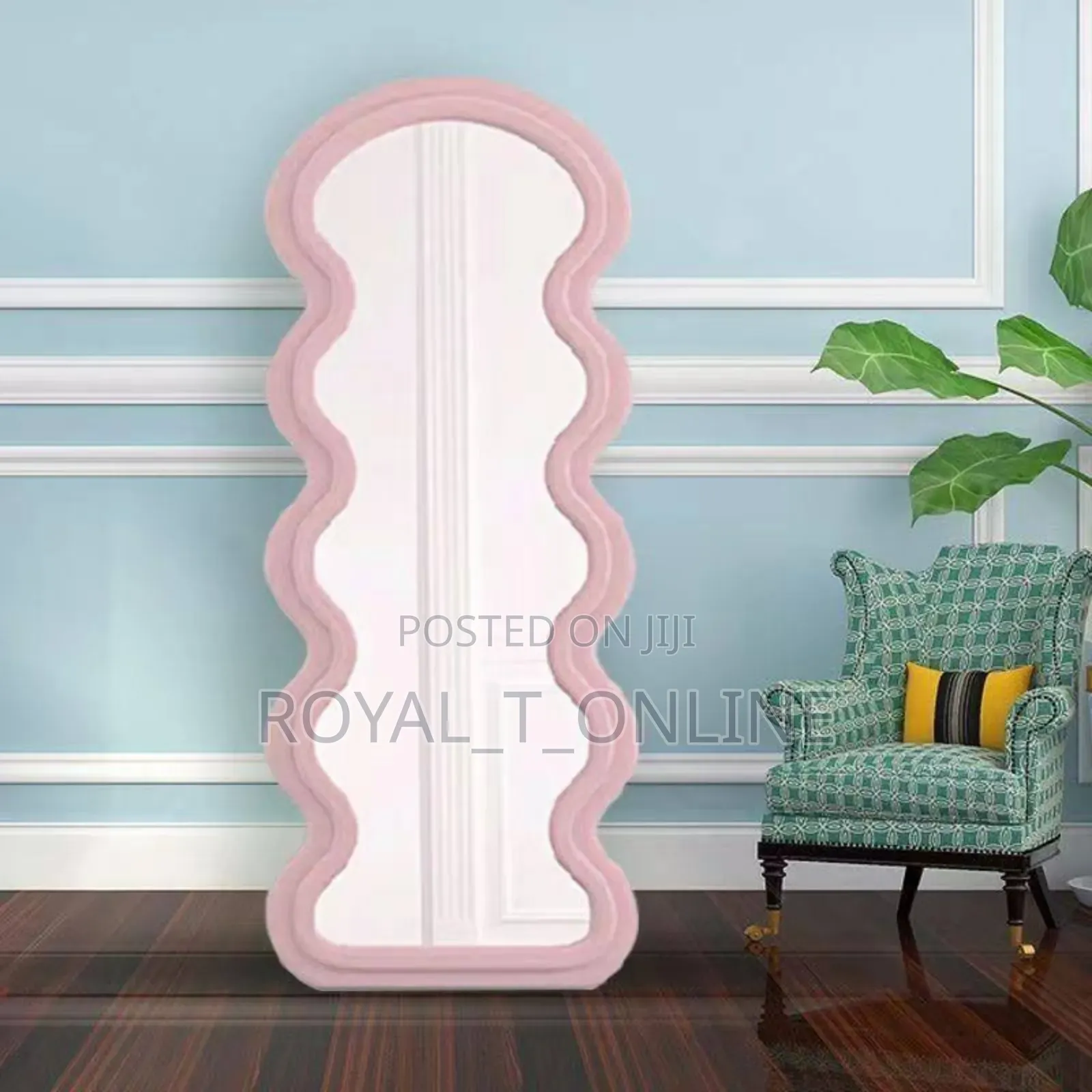 Wavy Aesthetic Mirror in Lagos. Pinterest Irregular Standing Mirror