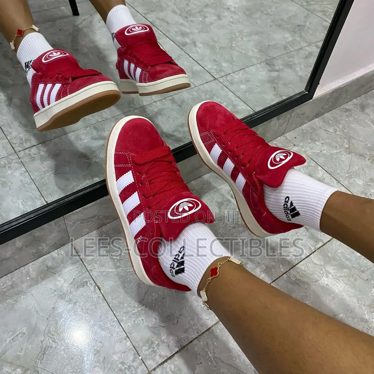 Too Quality Red Adidas Campus