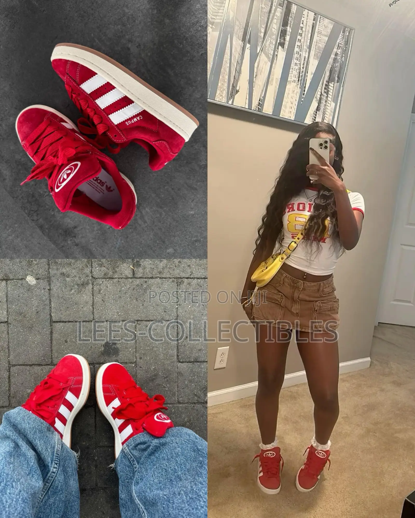 Too Quality Red Adidas Campus