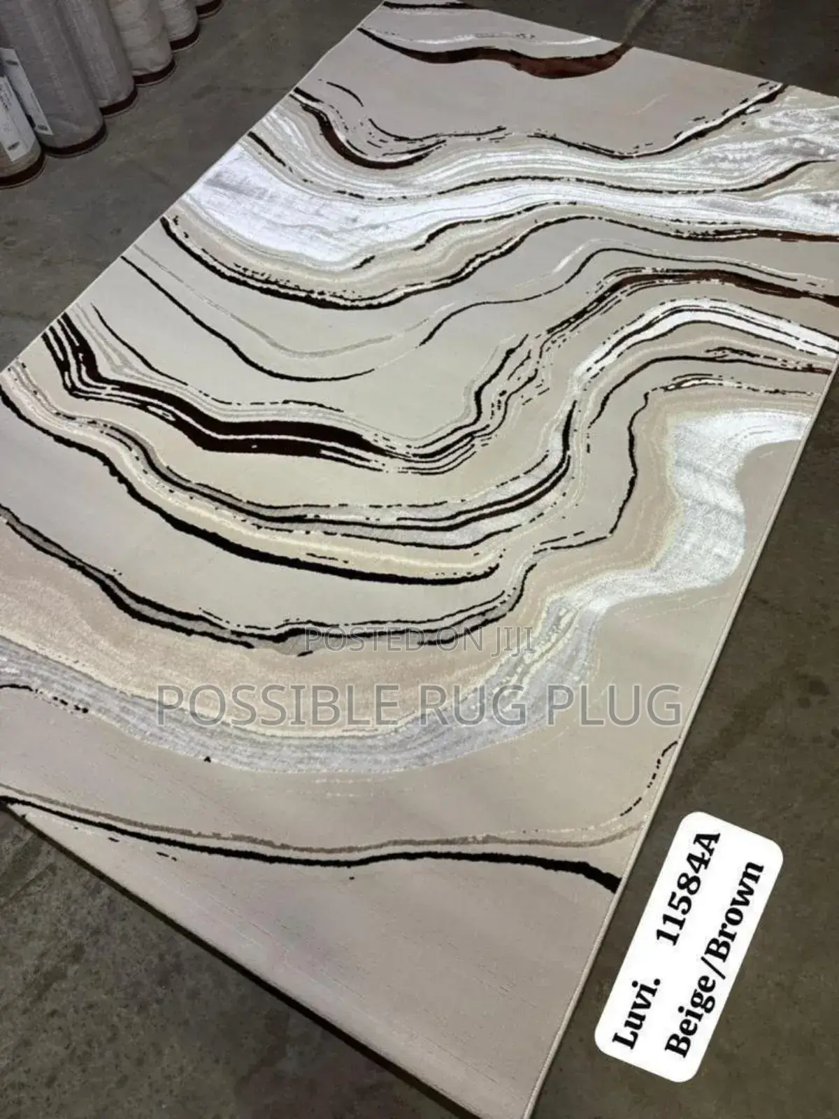 Brown Luvi Center Rug