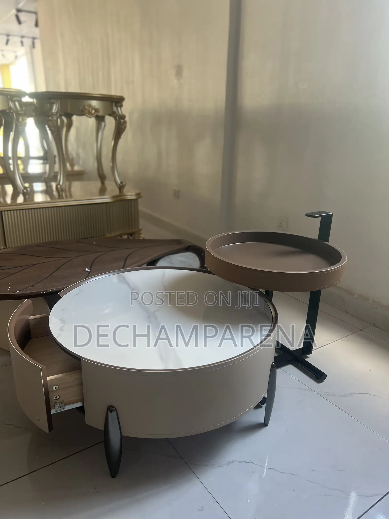 Center With Sidestool and Drawer