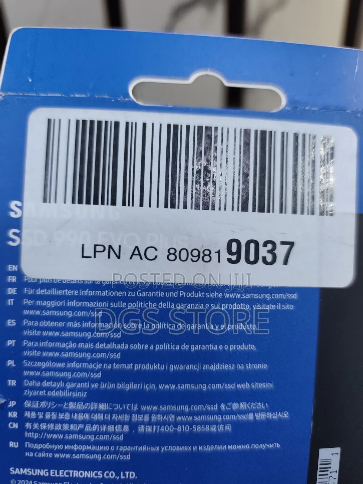 Samsung Evo Plus 990 Pcle Gen 5 4.0*4 Nvme M.2 1tb SSD 7,150mbs