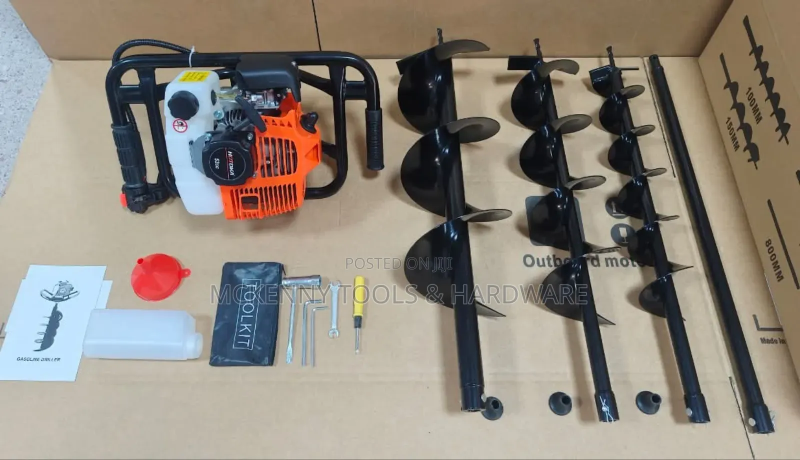 52cc Gasoline-powered Earth Auger, 2stroke