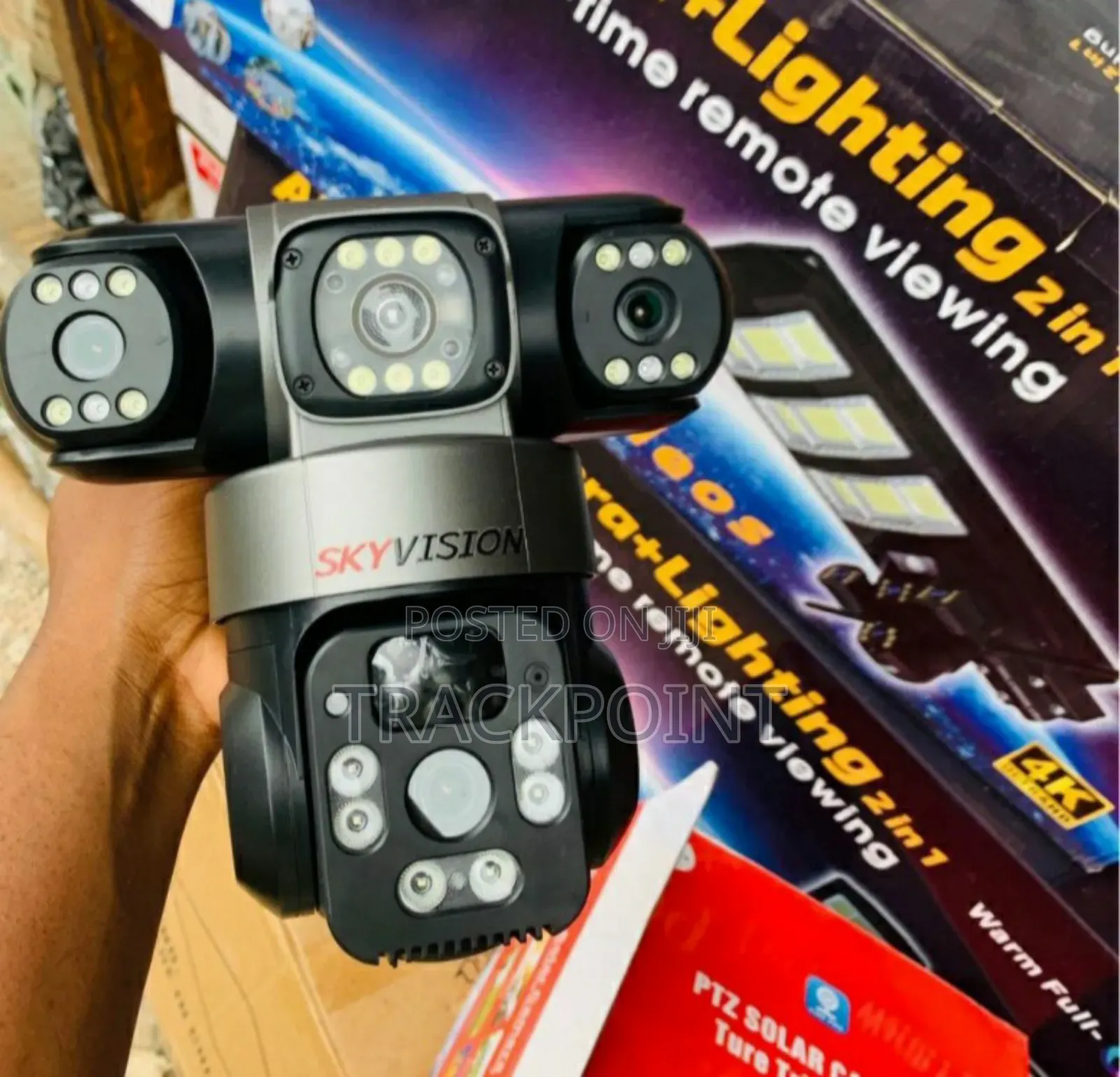 High Quality Sound Recording Camera Clean Three Lens and Solar Power
