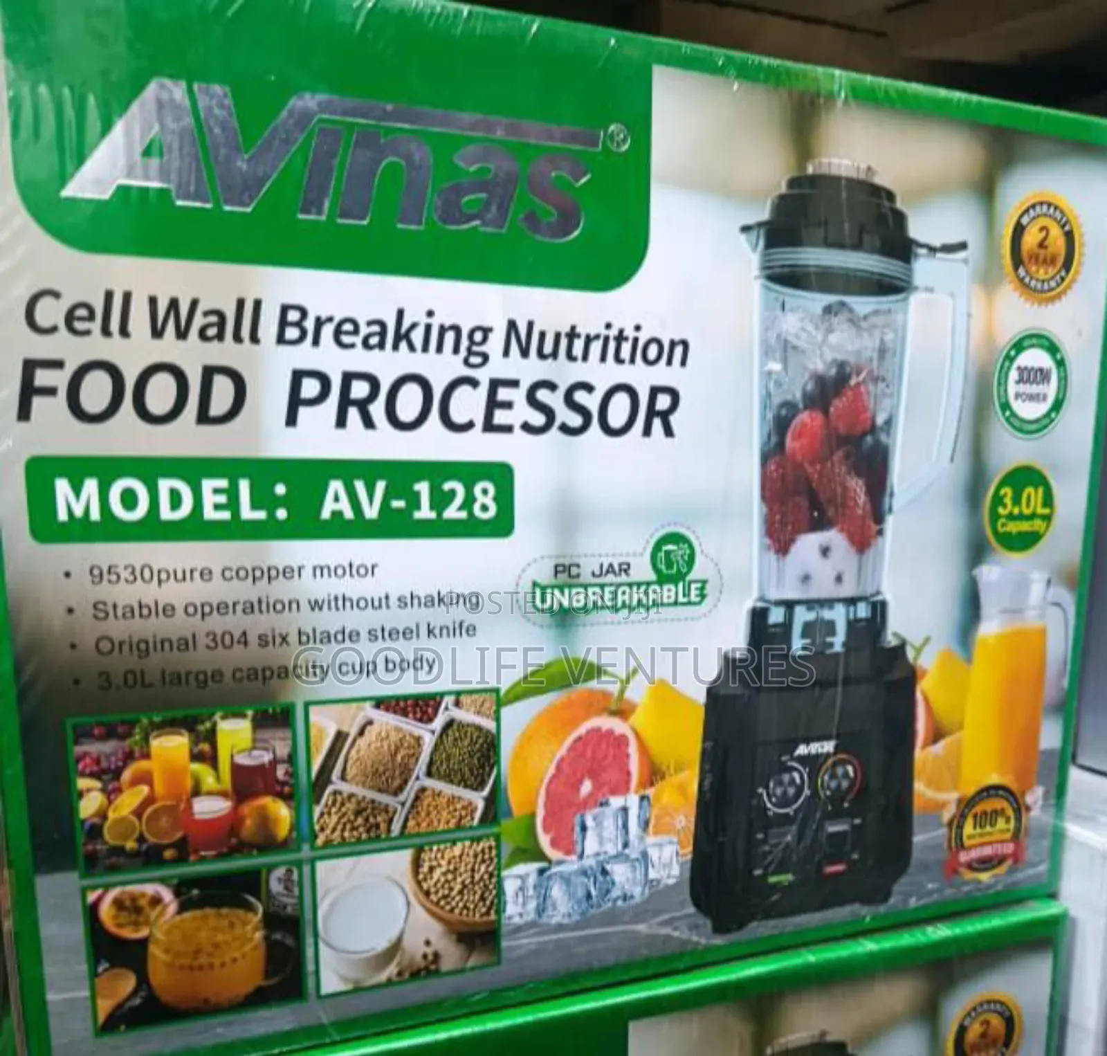 3-Liter Avinas Food Processor Blender