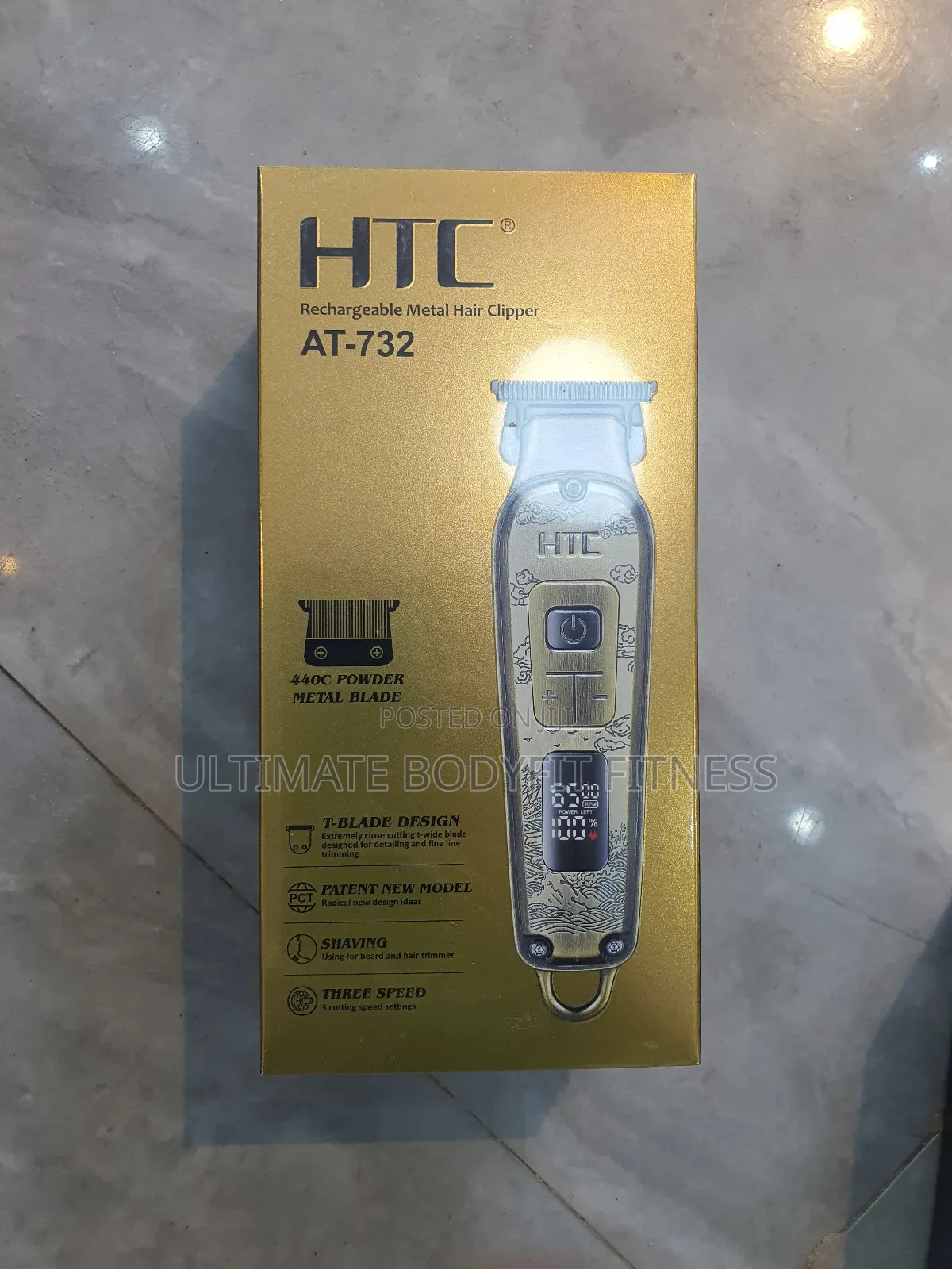 Brand New HTC at-732 Fully Metal Aluminum Hair Clipper