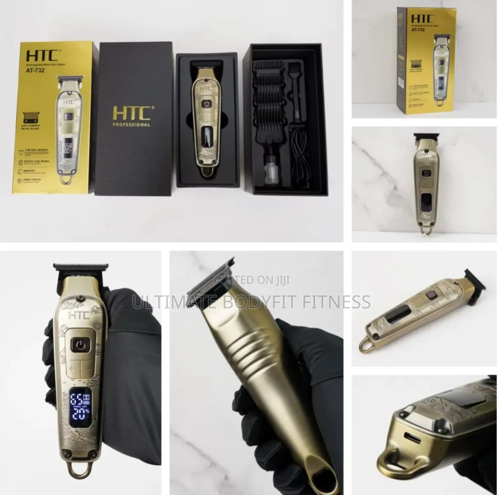 Brand New HTC at-732 Fully Metal Aluminum Hair Clipper