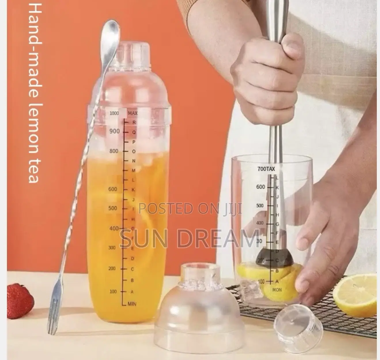 Juice Shaker Cup Lemon Tea Shaker Cocktail Mixer Cups