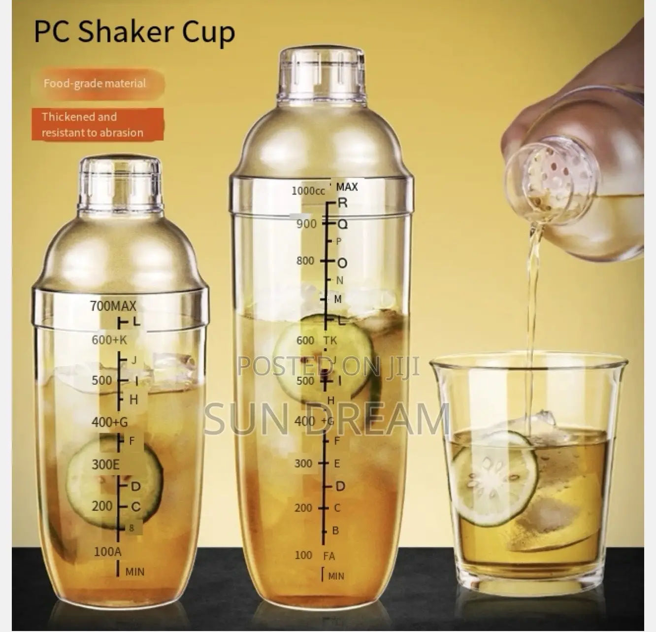 Juice Shaker Cup Lemon Tea Shaker Cocktail Mixer Cups