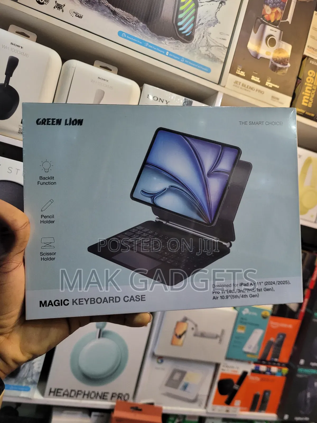 Green Lion New iPad Foldable and Portable Magic Keyboard With Case