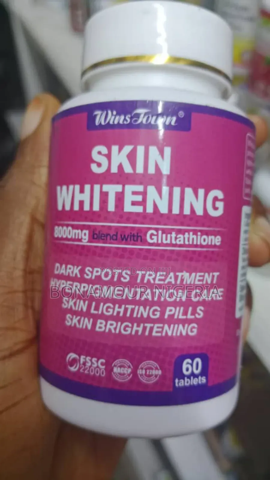 Winstown Skin Whitening 8000mg With Glutathione X60 Tabs