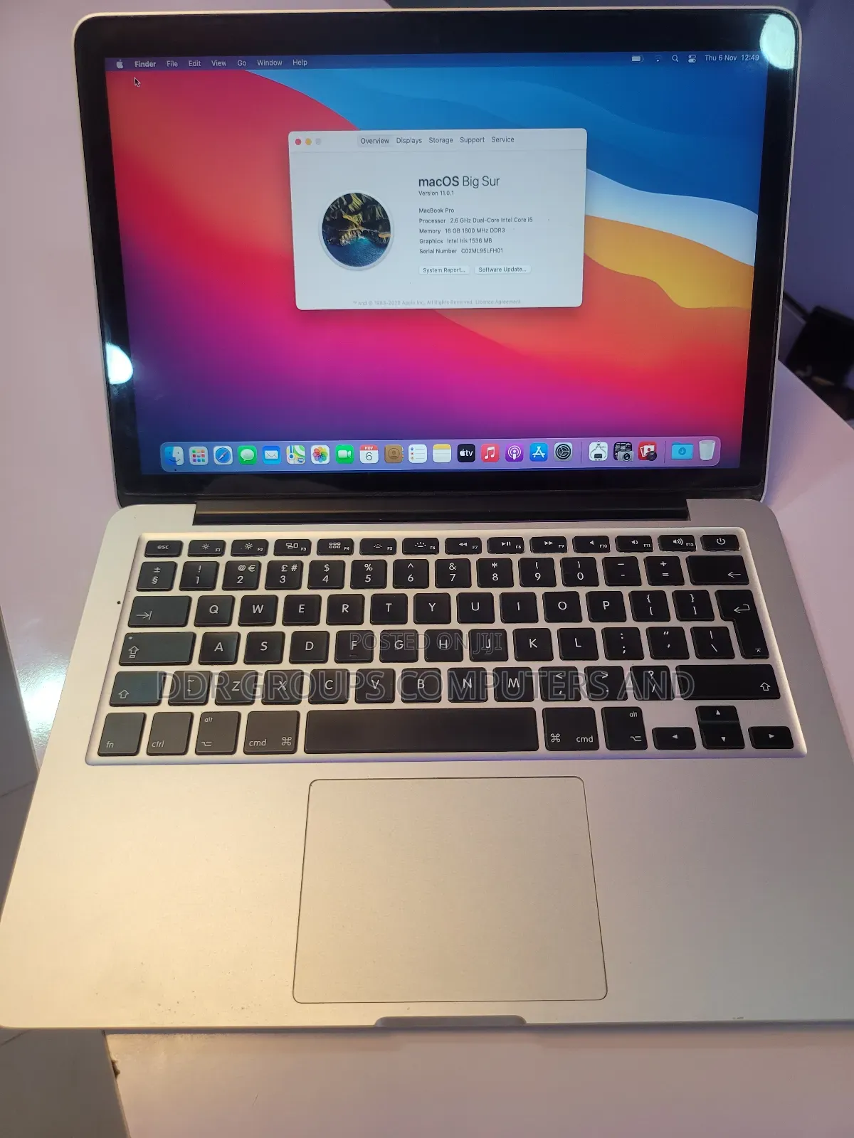 Laptop Apple MacBook Pro 2015 16GB Intel Core i5 HDD+SSD 128GB