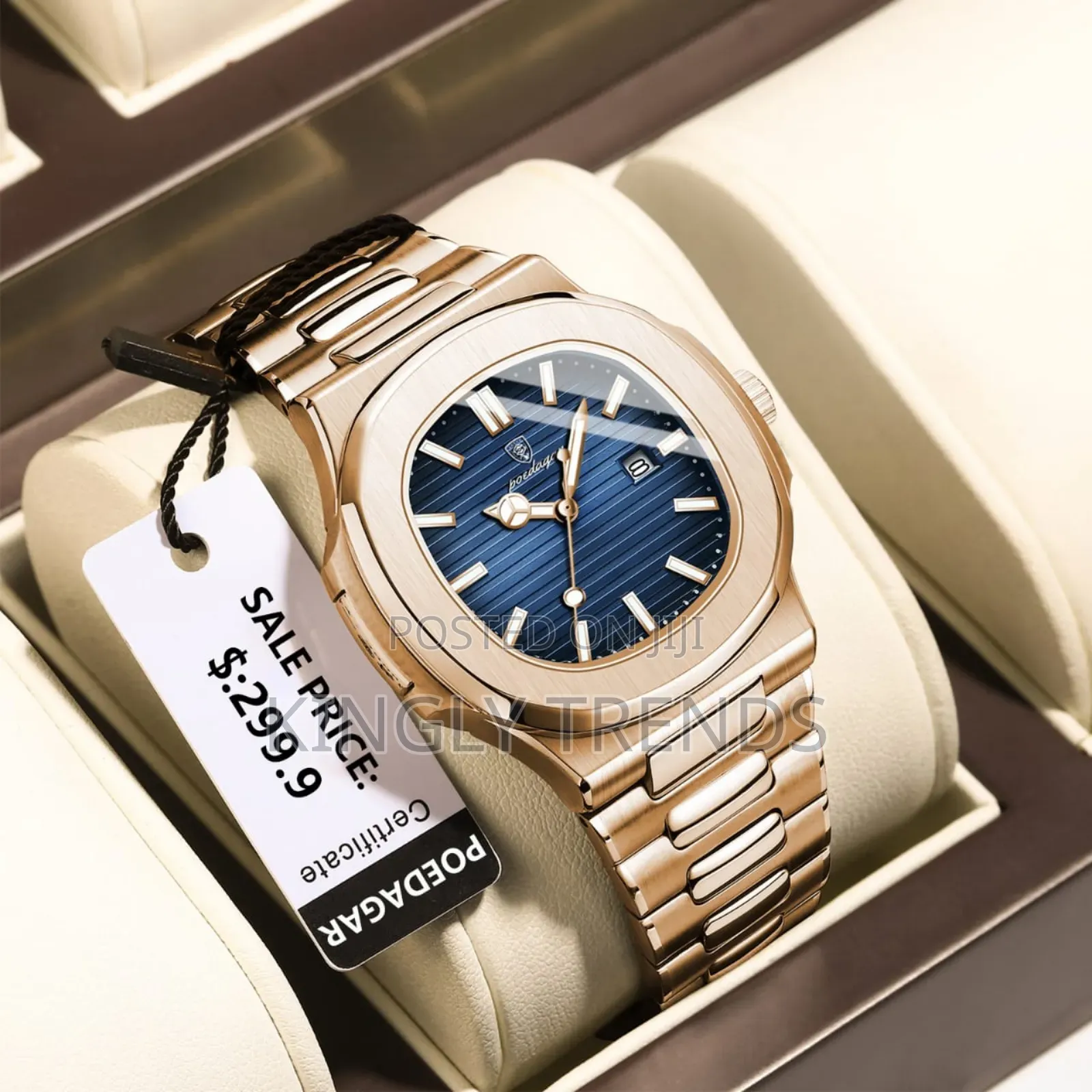 Poedagar Quality Stainless Wristwatch for Men