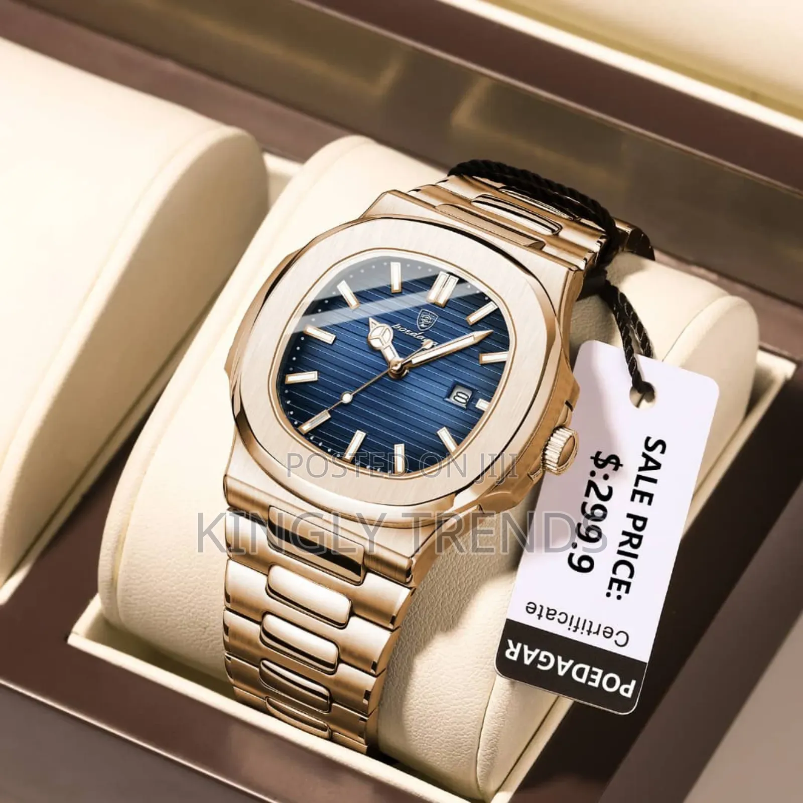Poedagar Quality Stainless Wristwatch for Men