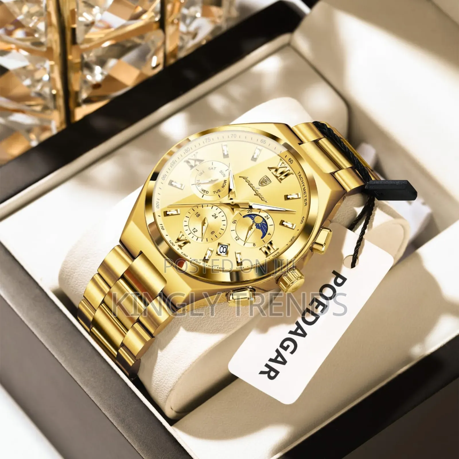 Poedagar Quality Fine Stainless Wristwatch