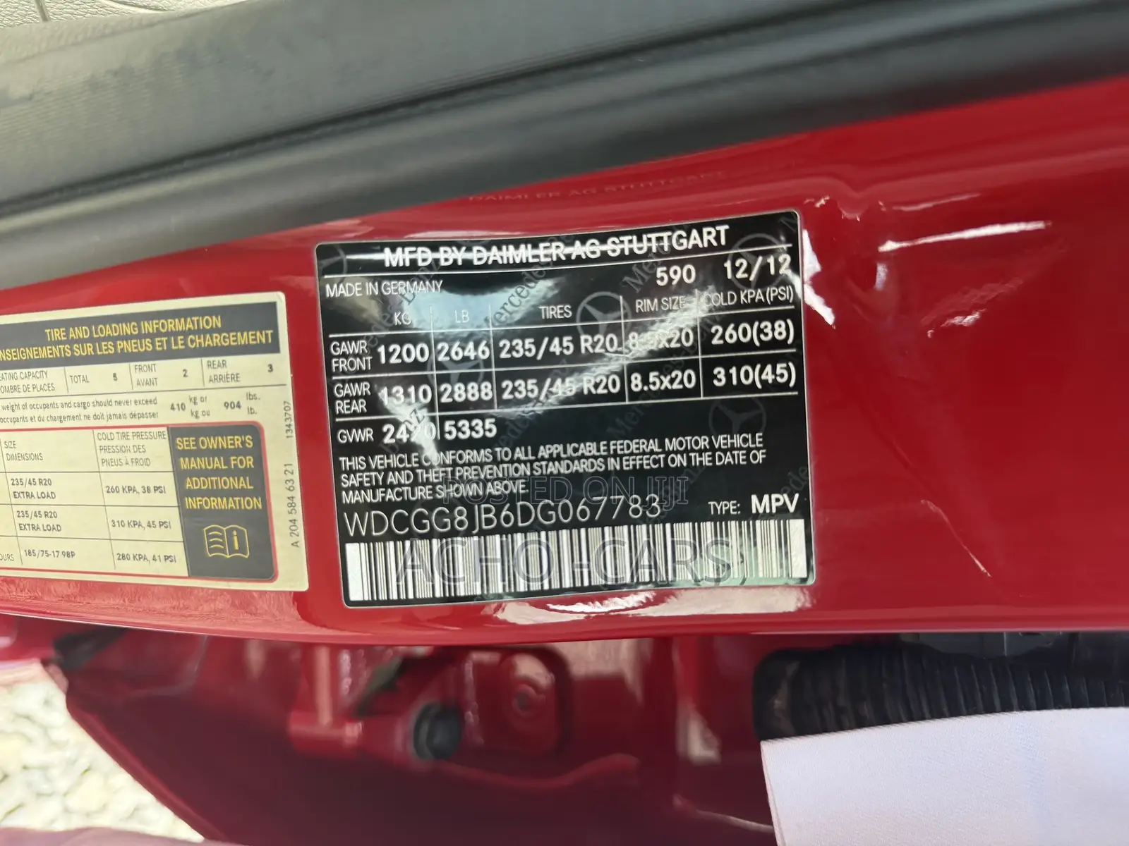 Mercedes-Benz GLK-Class 2013 Red