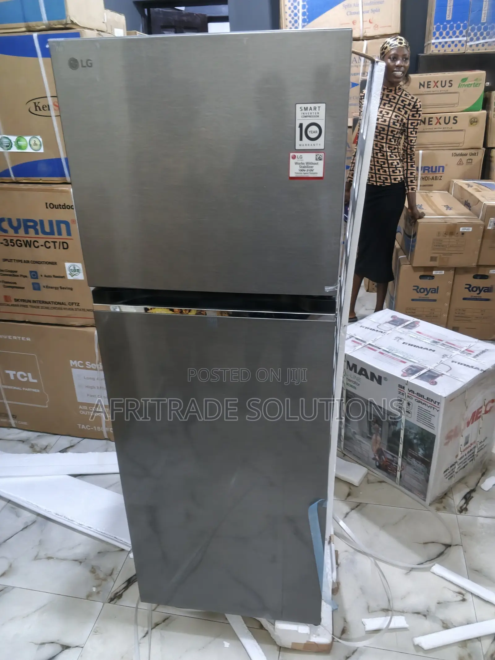 Lg 260l Smart Inverter Top Freezer Fridge