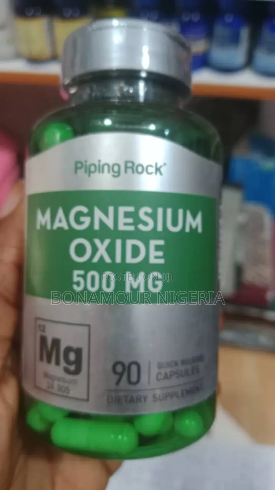 Piping Rock Magnesium Oxide 500mg X90 Caps