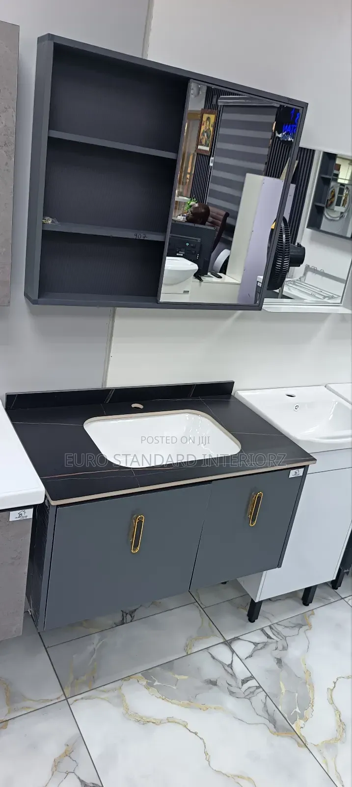 80cm Marble Top Cabinet