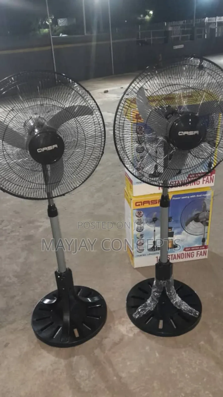 18inches Qasa Ac/Dc Solar Standing Fan - Yoga Stand