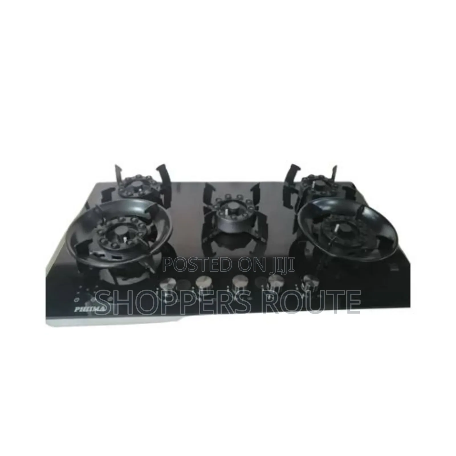 Phiima 5 Burner Glass Table Gas