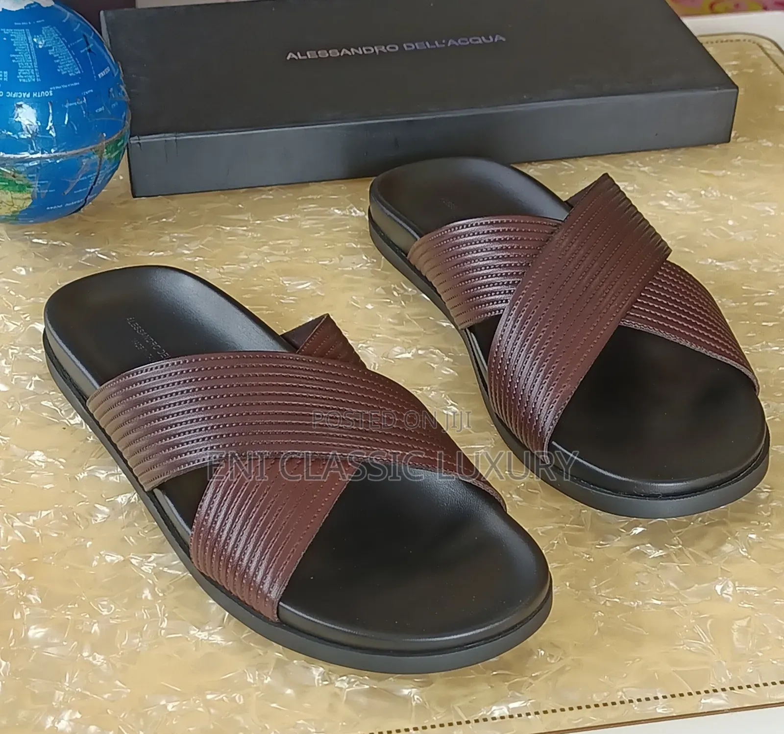 Pure Quality Luxury Men's Slippers Alessandra Well Banded Package