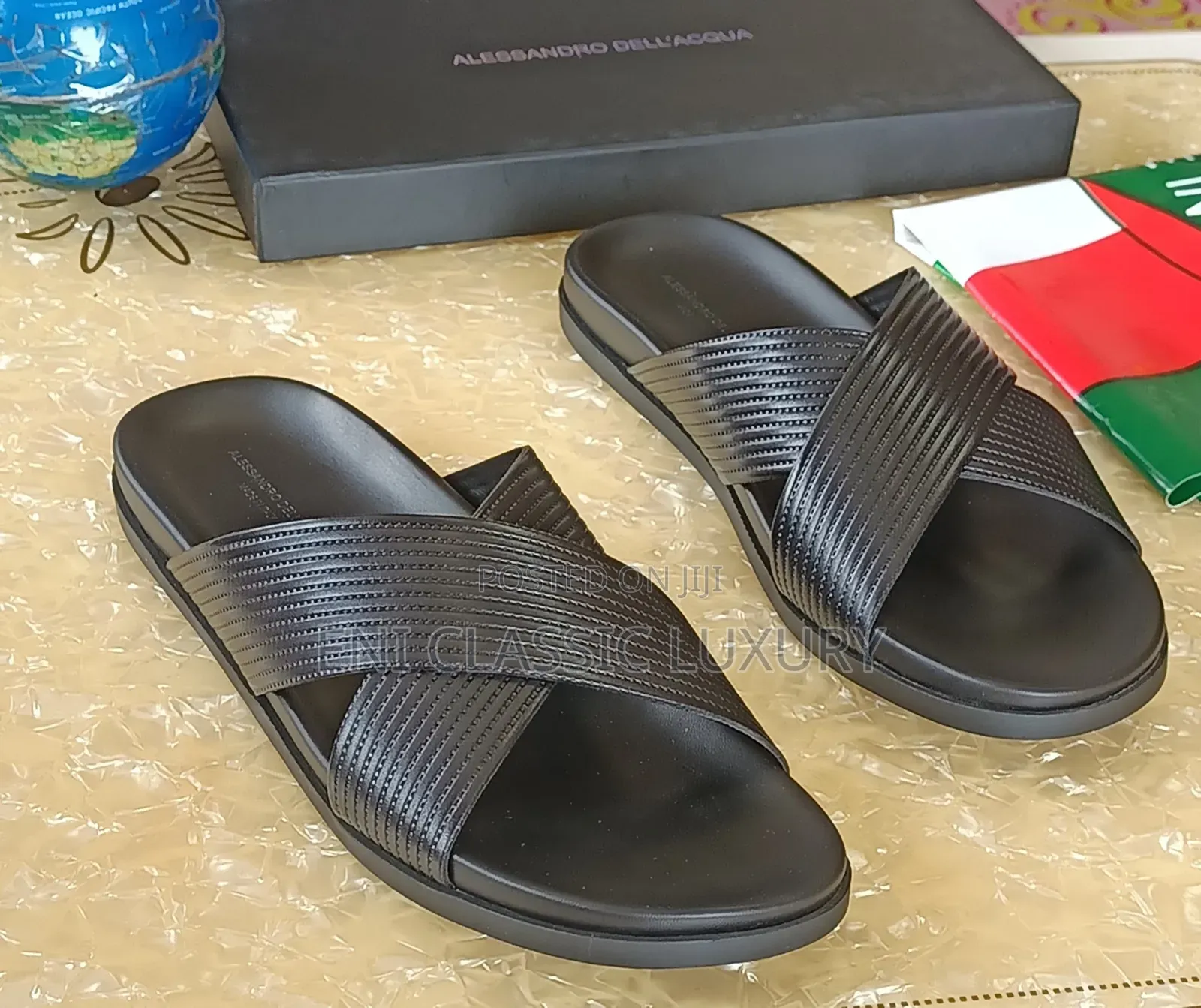 Pure Quality Luxury Men's Slippers Alessandra Well Banded Package