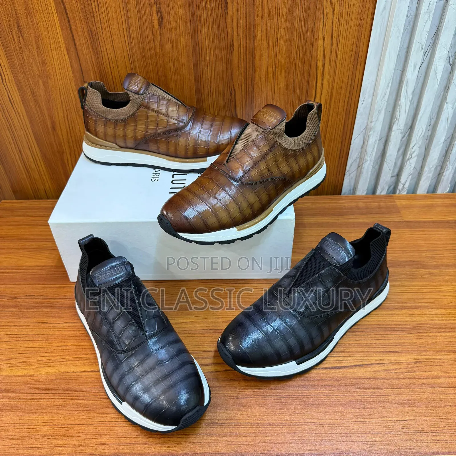 Pure Quality Luxury Men's Sneakers Berluti Well Banded Package