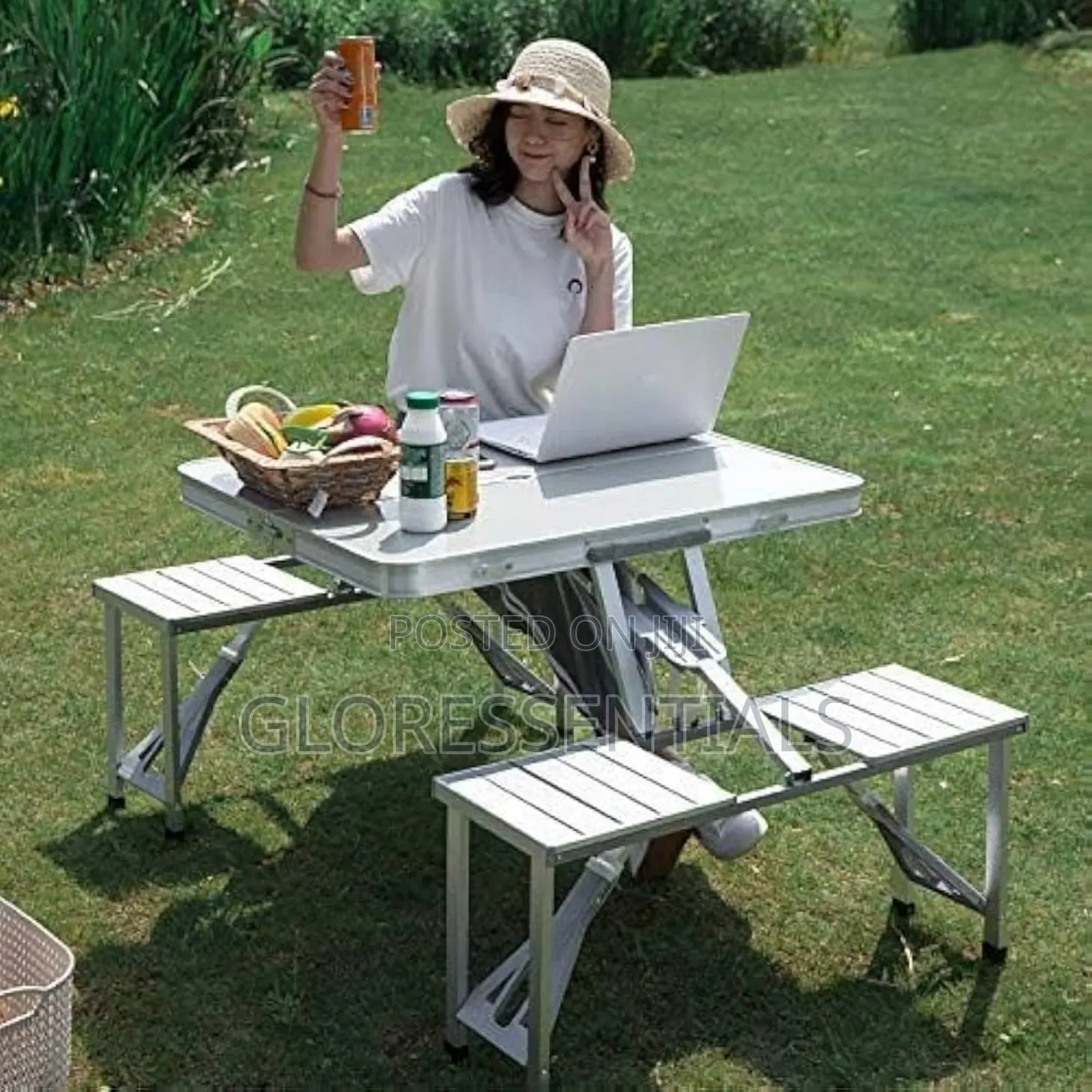 Outdoor Picnic Garden Foldable Table and Chair