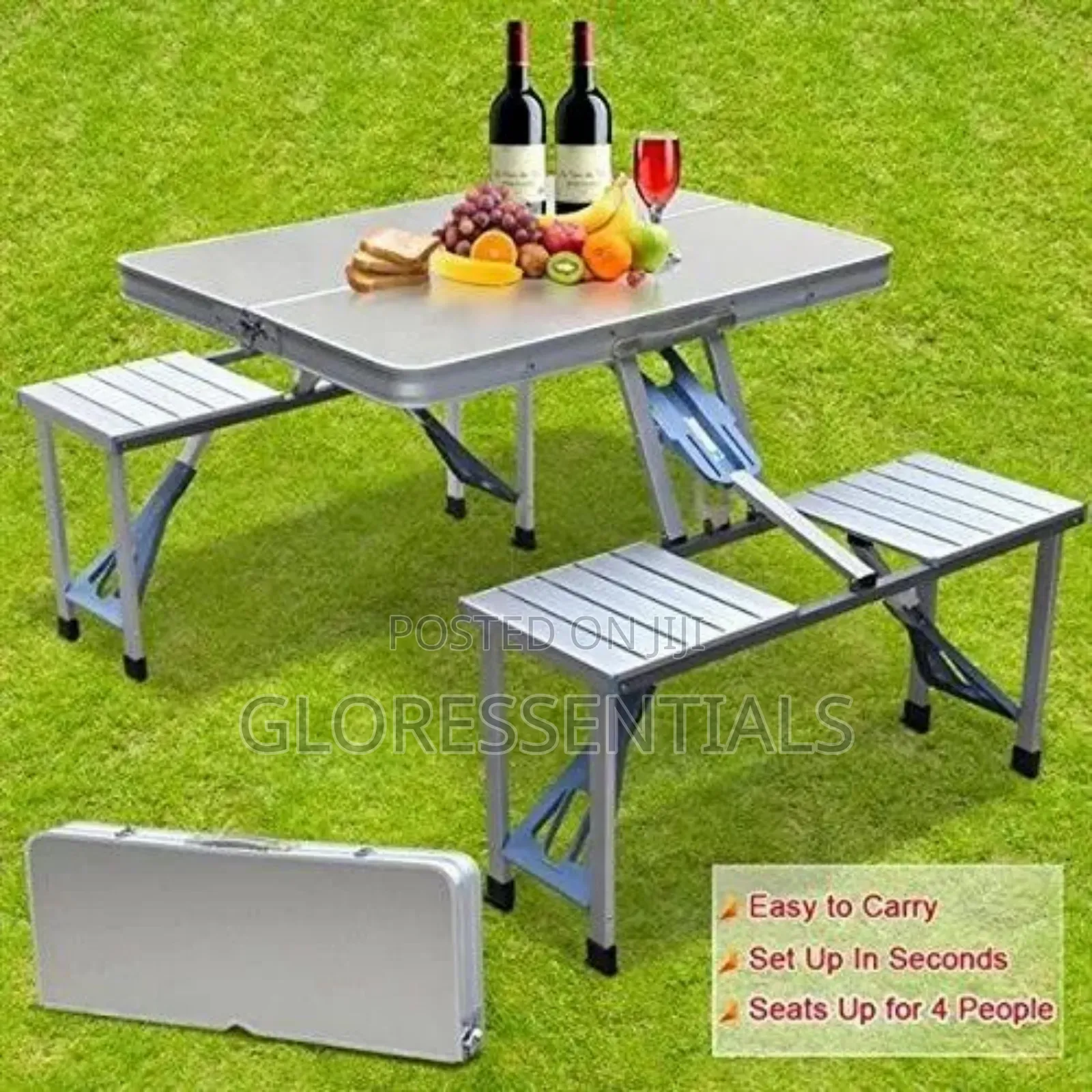 Outdoor Picnic Garden Foldable Table and Chair