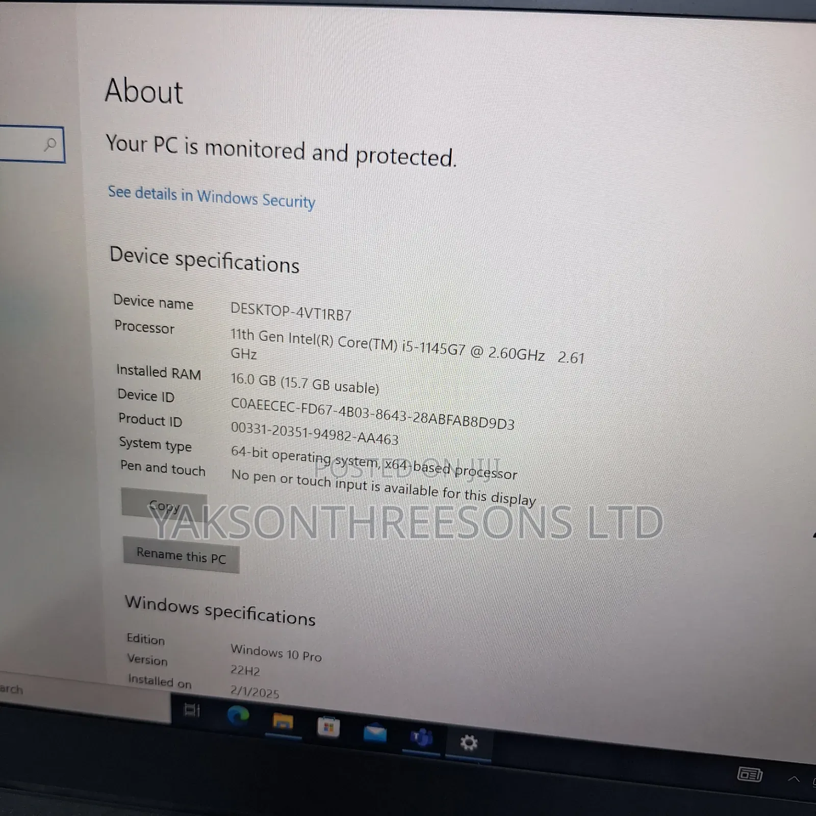 Laptop Lenovo ThinkPad T14 16GB Intel Core I5 SSD 512GB