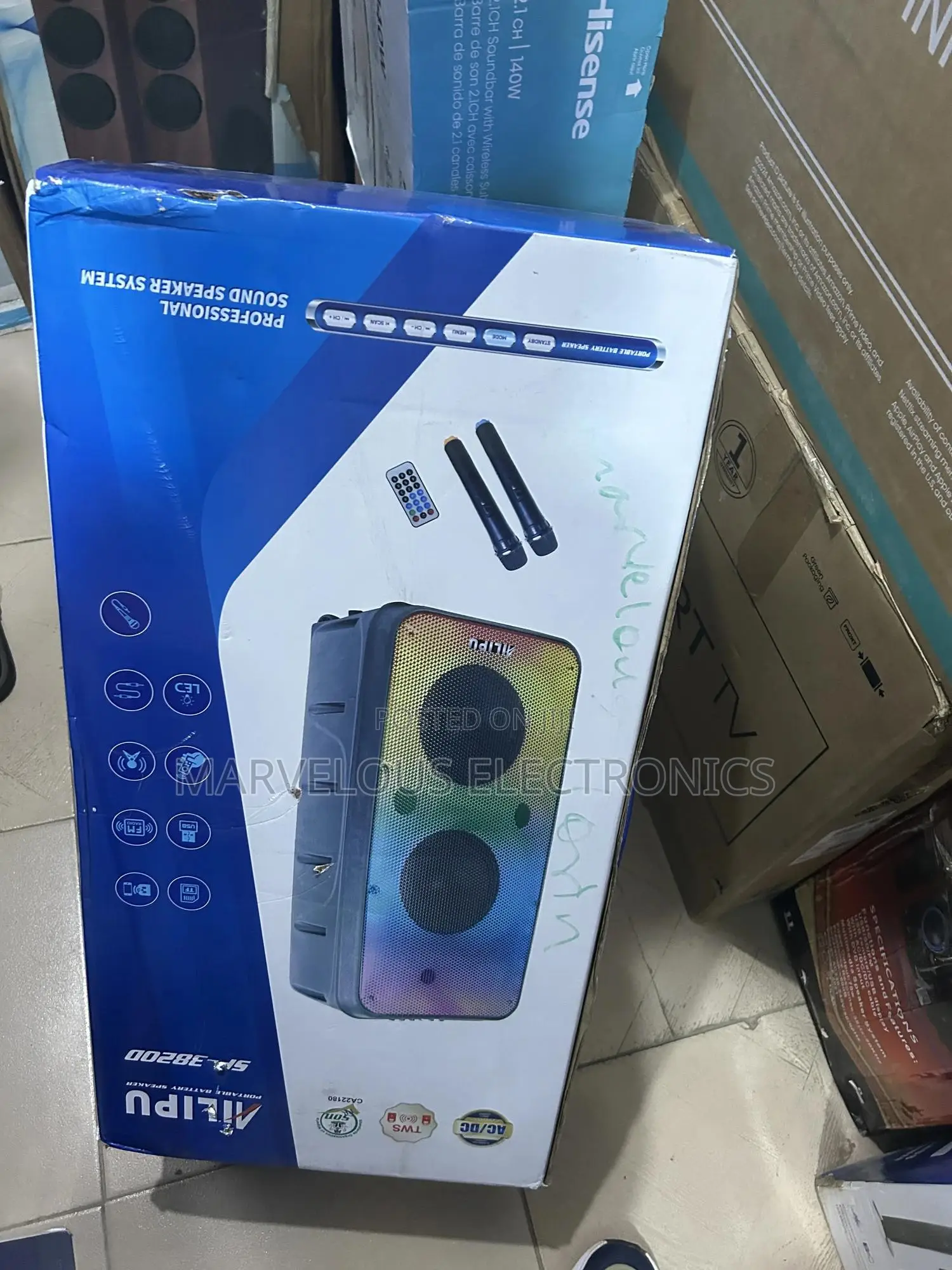 Brand New Alipu Public Address System Sound System With Dual Battery