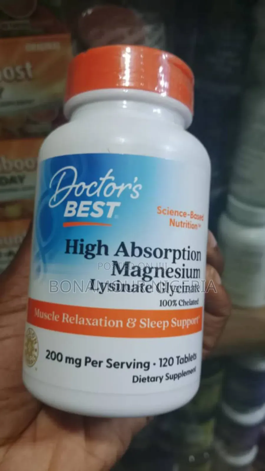 Doctor's Best Magnesium Lysinate Glycinate 200mg X120 Caps
