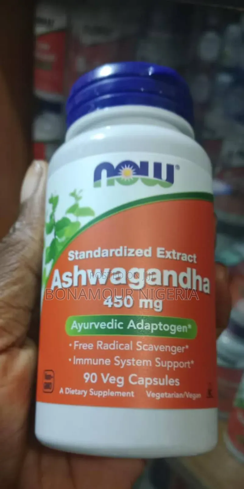 Now Ashwagandha 450mg X90 Veg Caps