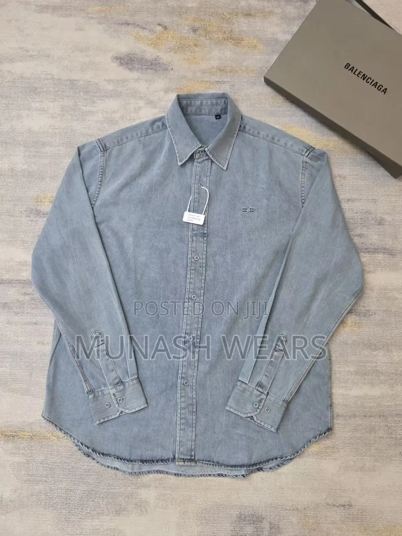 Luxury Balenciaga Jean Shirt With Classic Style