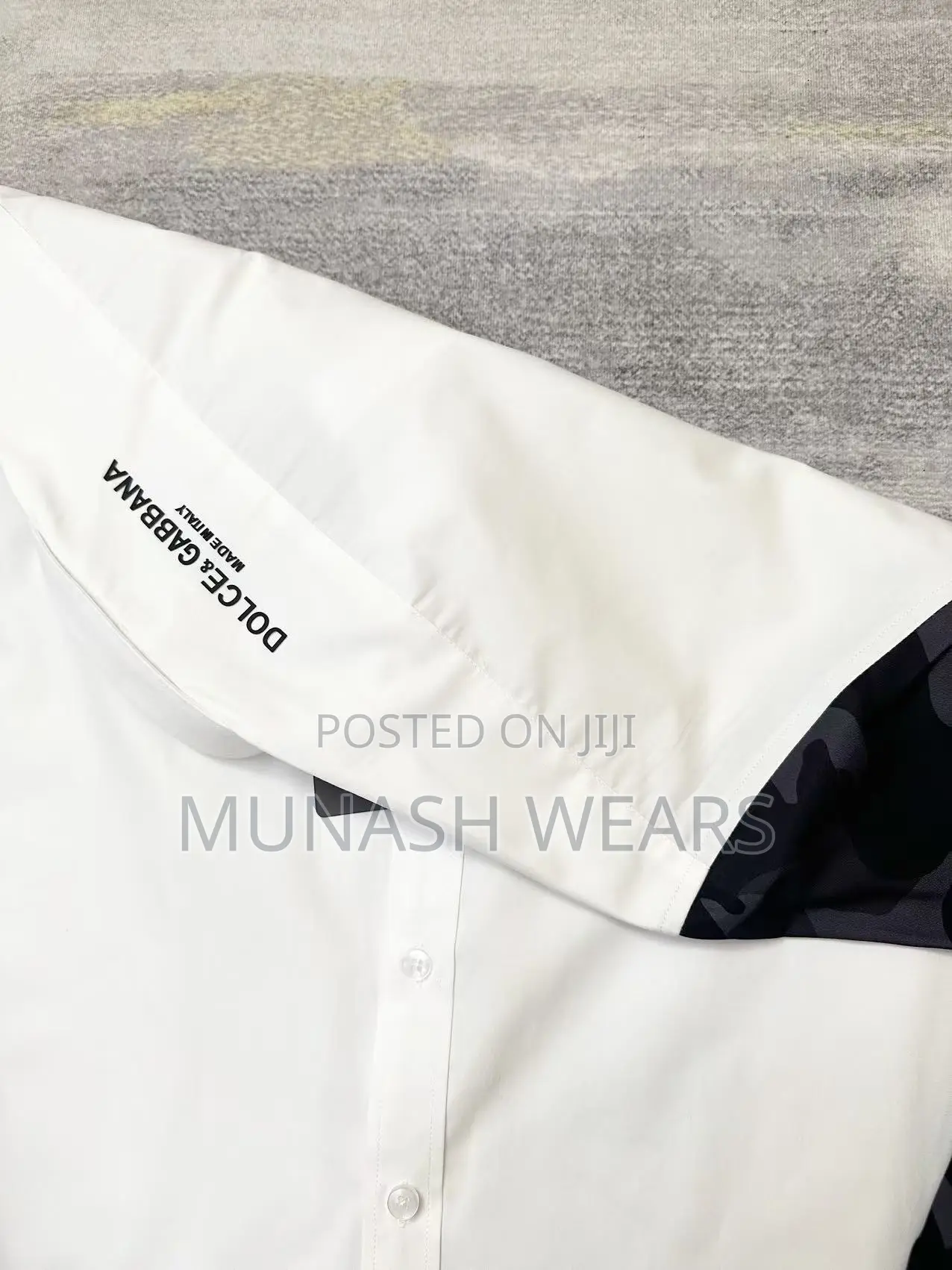Luxury D&G Shirt For Men With Crest . S-5xl