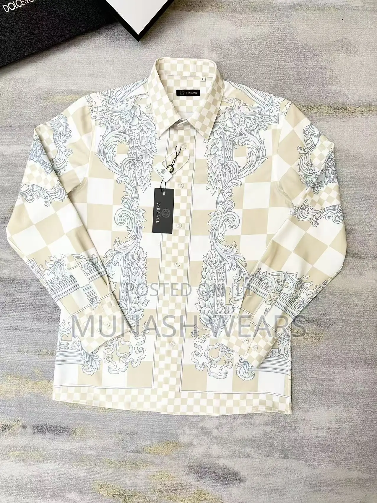 Luxury Versace Shirt Gold Design S-5xl