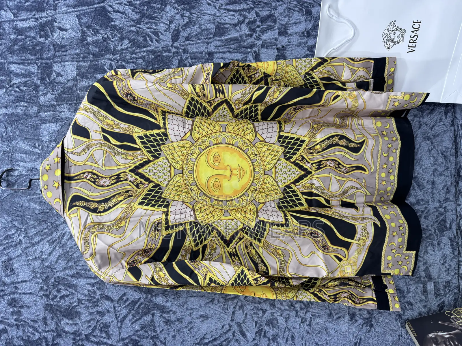 Luxury Versace Shirt For Men Gold Design