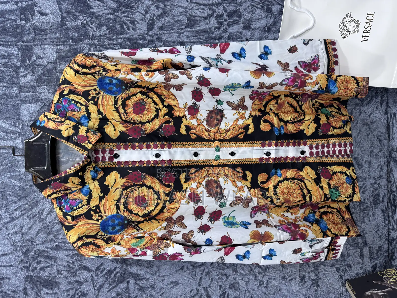 Classic Versace Shirt Mix Flower Design