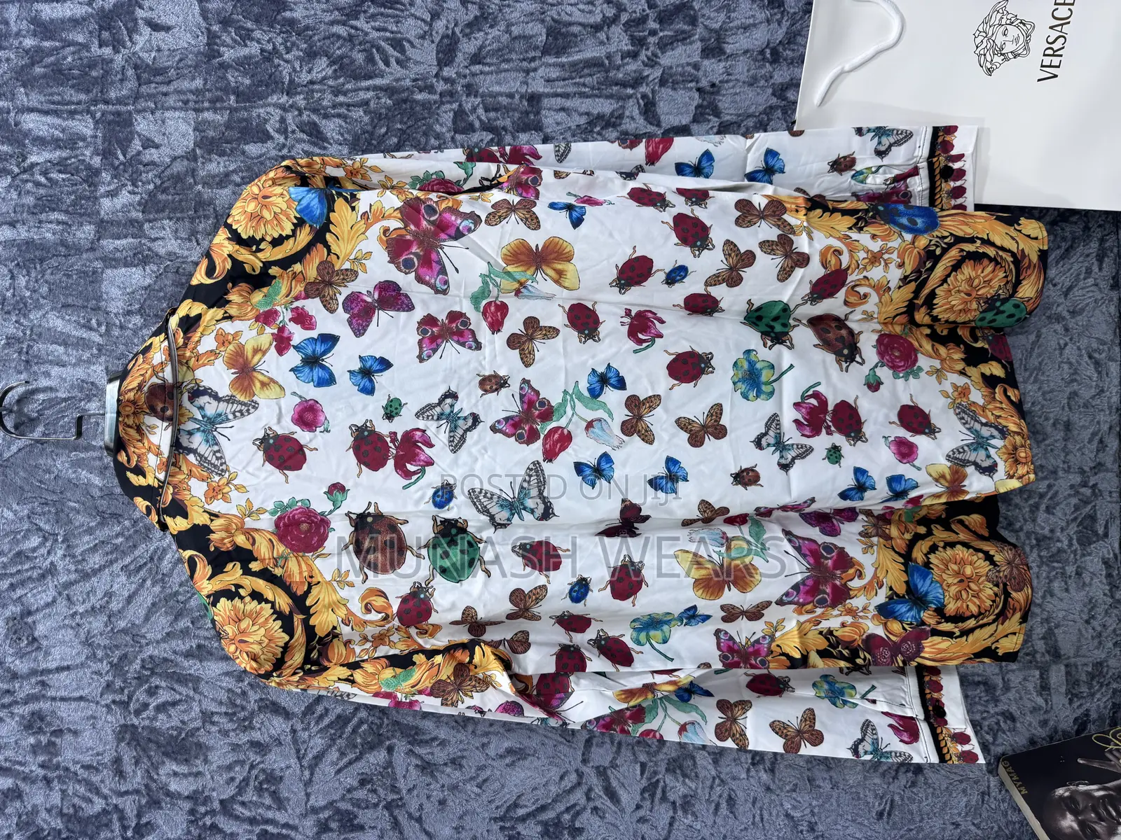 Classic Versace Shirt Mix Flower Design